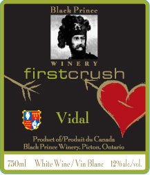 Black Prince Winery Vidal NV